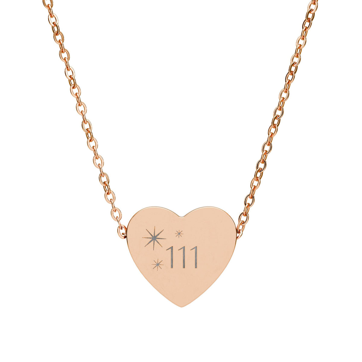 Heart Personalized 111 Charm Pendant