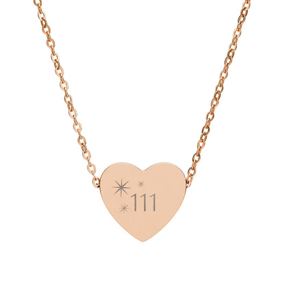 Heart Personalized 111 Charm Pendant