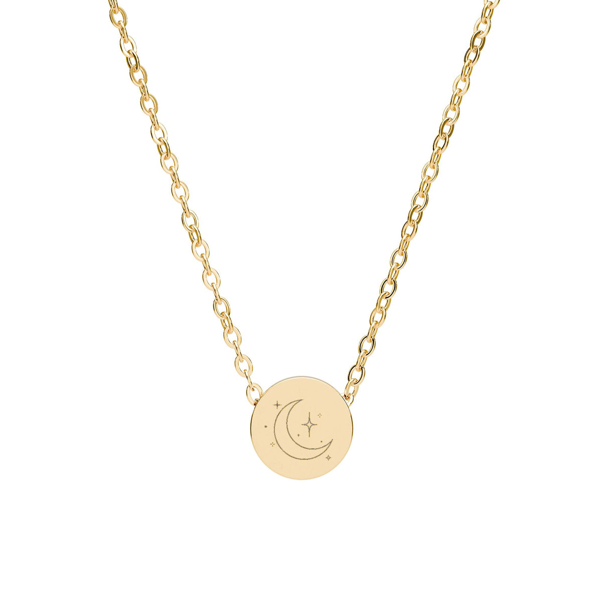 Moon and stars necklace