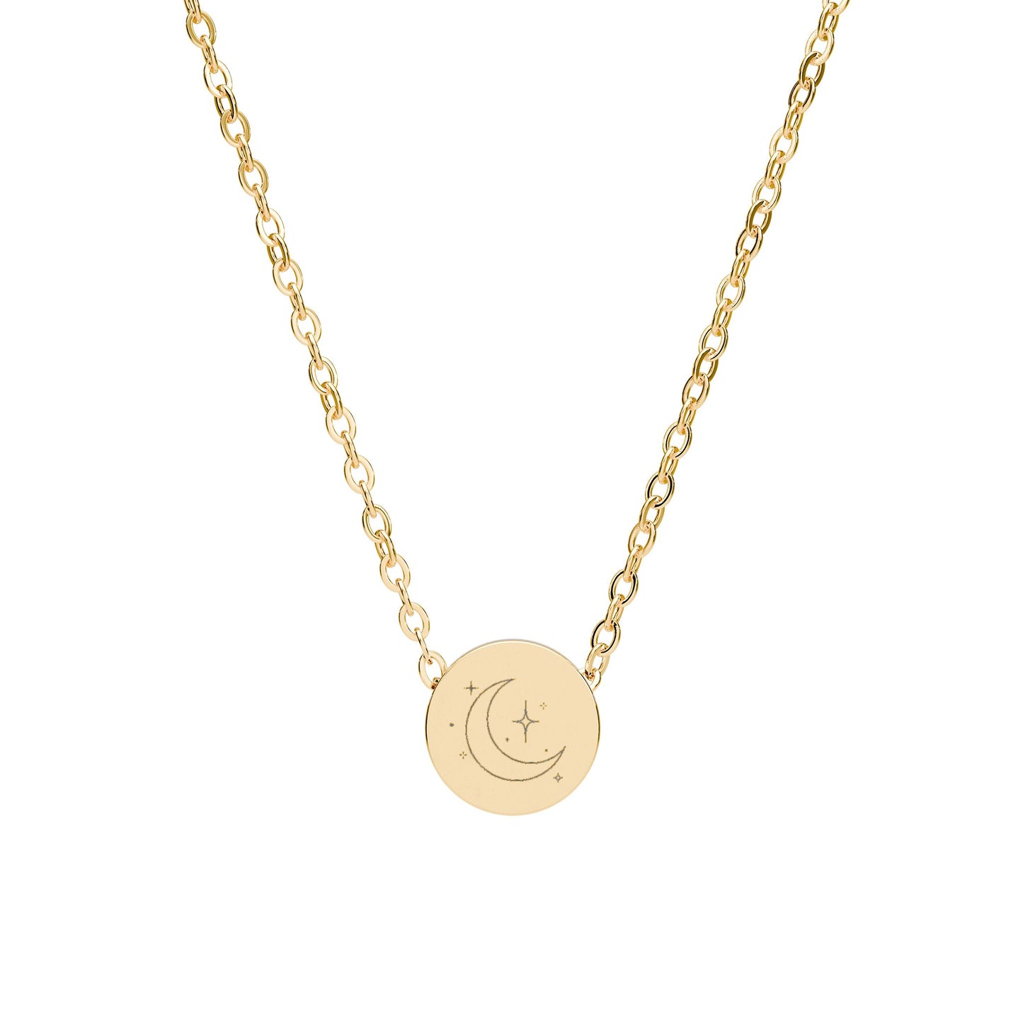 Moon and stars necklace