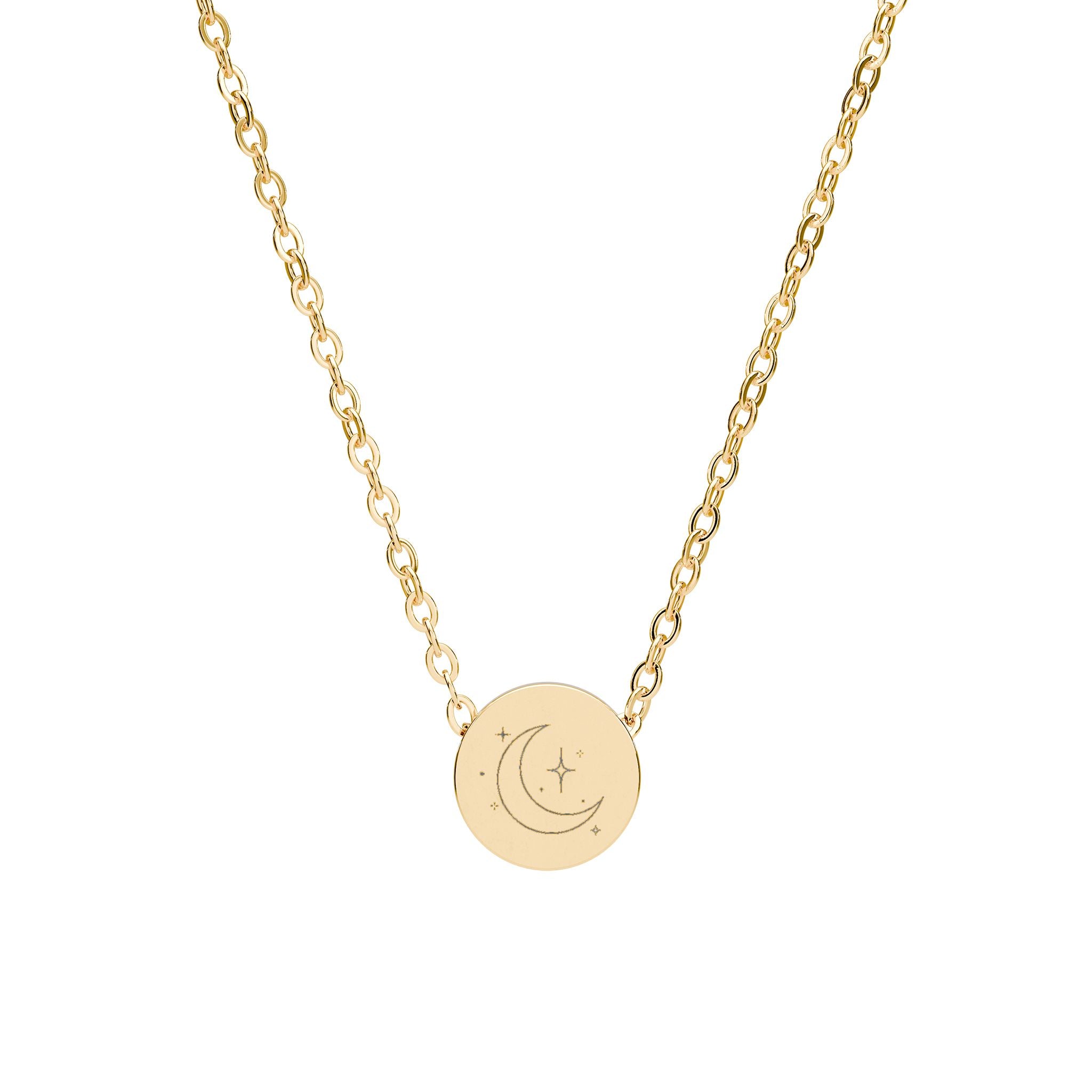 Moon and stars necklace