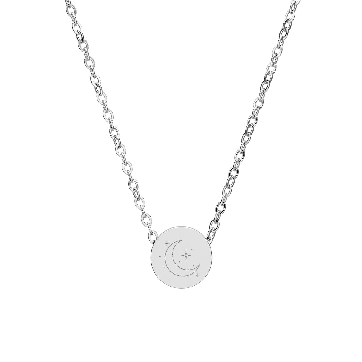 Moon and stars necklace