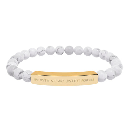 Everything works out for me bracelet