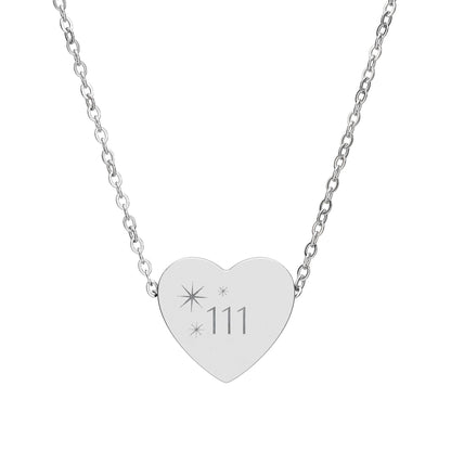 Heart Personalized 111 Charm Pendant