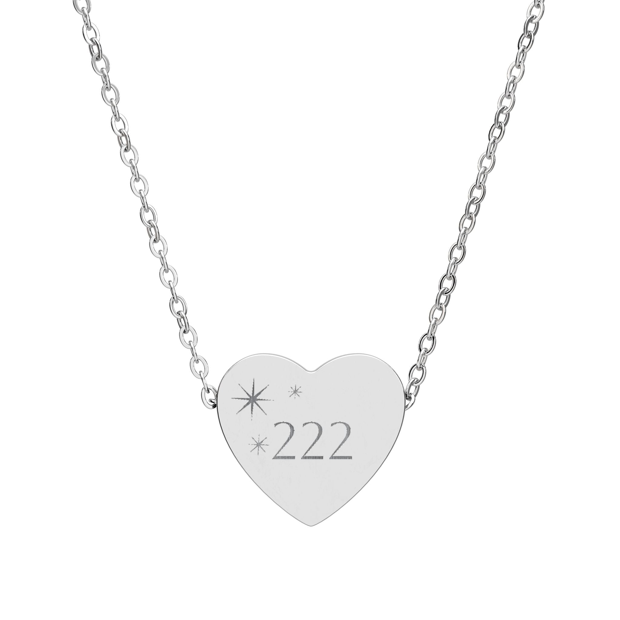 Personalized 222 Charm Pendant
