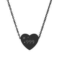 Heart Necklace — Personalized 999 Charm Pendant