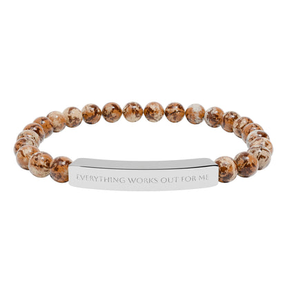 Everything works out for me bracelet