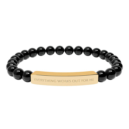 Everything works out for me bracelet